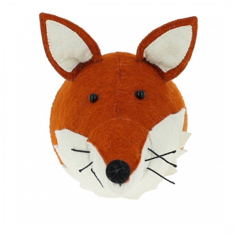 Fiona Walker England Dierenhoofd Vos Met Kraag - Original