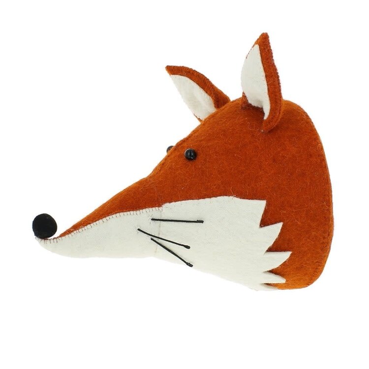 Fiona Walker England Dierenhoofd Vos Met Kraag - Original