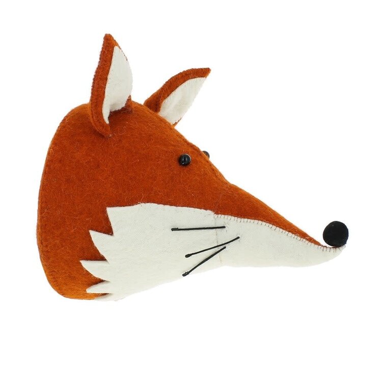 Fiona Walker England Dierenhoofd Vos Met Kraag - Original