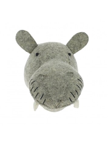 Fiona Walker England Animal Head Hippo - Mini