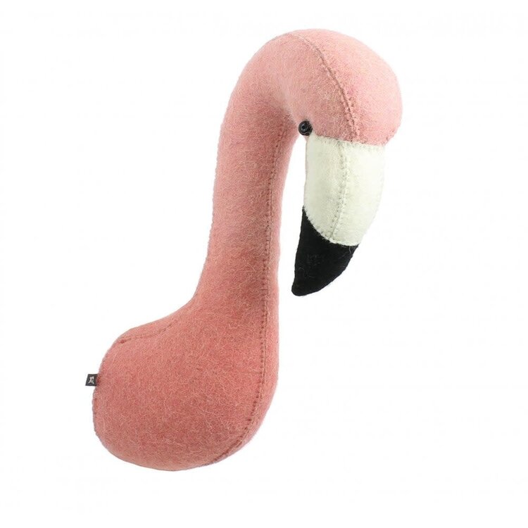 Fiona Walker England Animal Head Flamingo - Mini