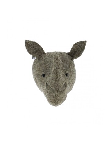 Fiona Walker England Animal Head Rhino - Mini