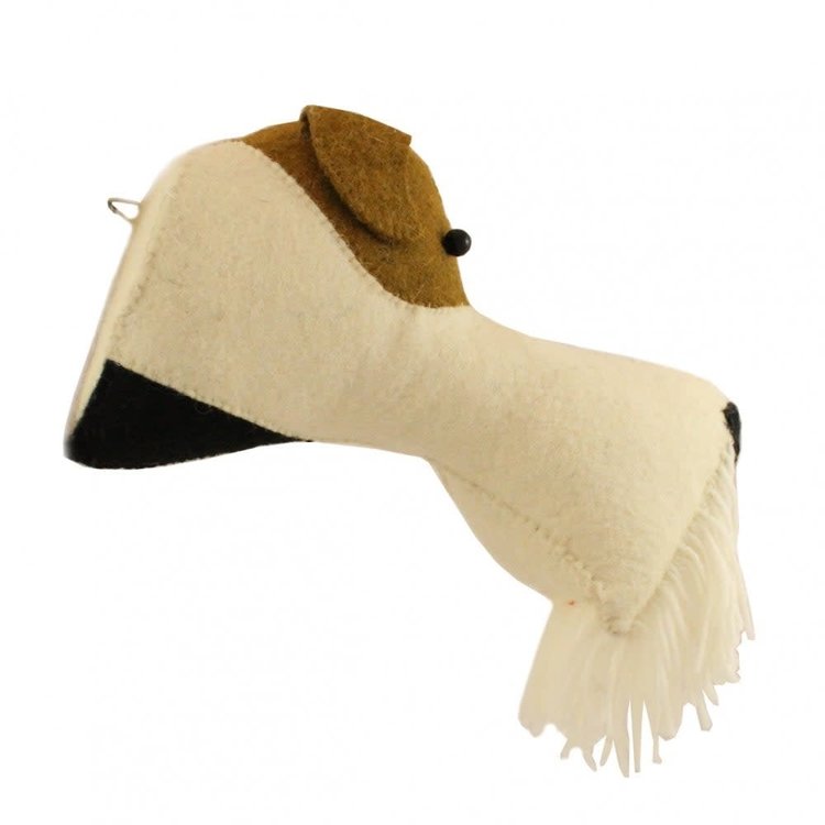 Fiona Walker England Animal Head Fox Terrier - Mini