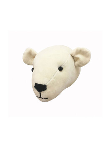 Fiona Walker England Animal Head Polar Bear Velvet - Mini