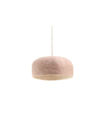 Muskhane Yourte Hanglamp Omkeerbaar - Rose Quartz/Naturel - Large Ø40cm