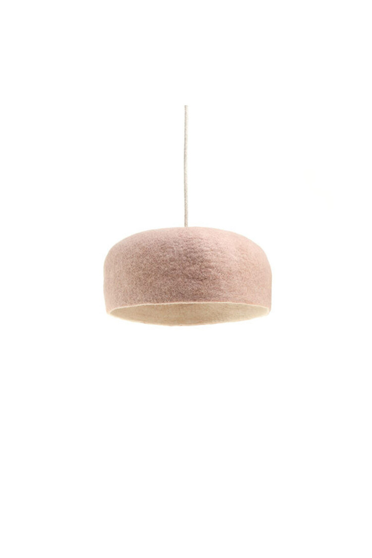 Muskhane Yourte Suspension Reversible - Rose Quartz/Naturel - Large Ø40cm