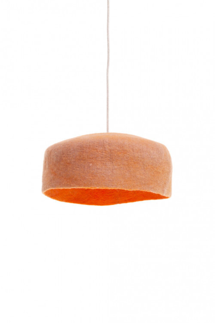 Muskhane Yourte Suspension Reversible - Rose Quartz/Pur Orange - Large Ø40cm