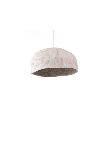 Muskhane Yourte Hanglamp Omkeerbaar - Sable/Naturel - Large Ø40cm