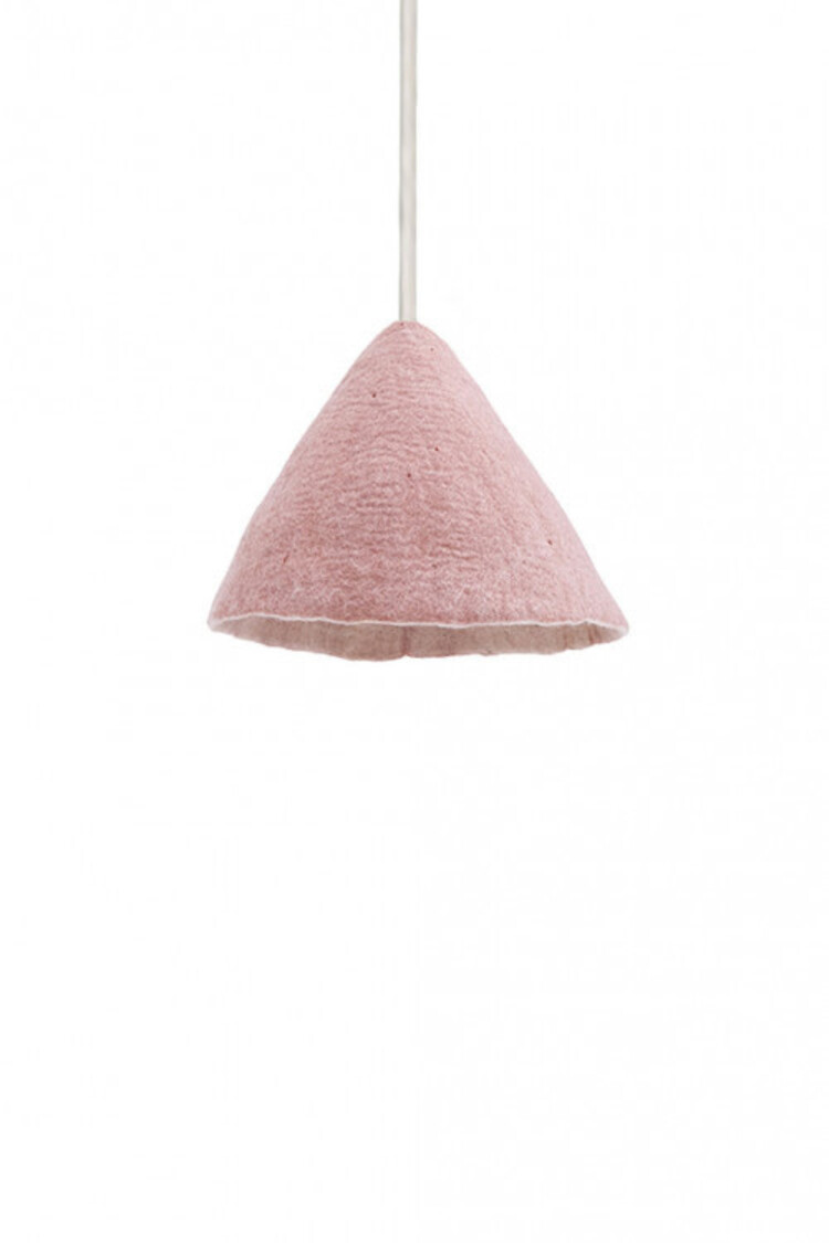 Muskhane Tipi Hanglamp Omkeerbaar - Rose Quartz/Naturel - Small