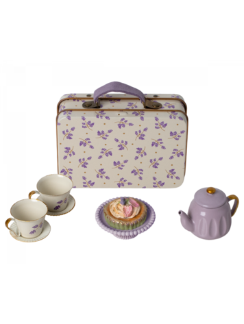 Maileg Afternoon Treat, Mouse - Purple Madelaine