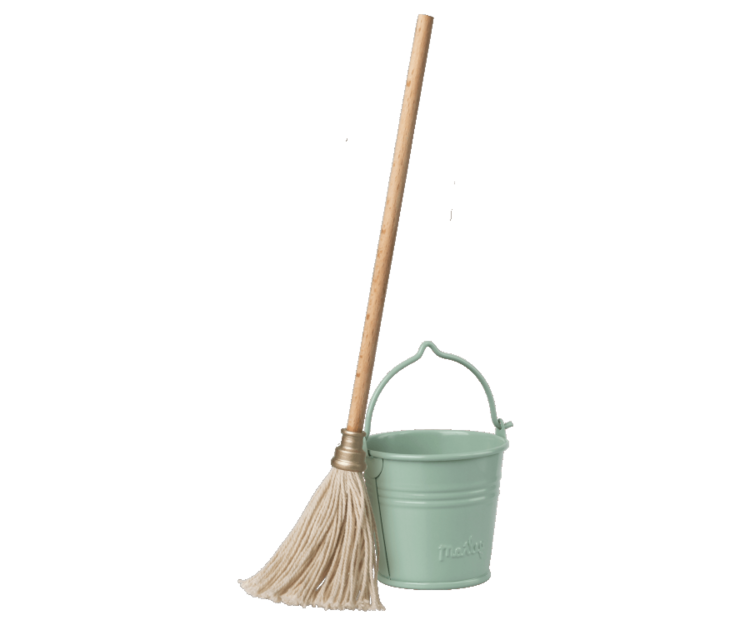 Maileg Miniature Bucket & Mop