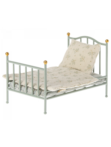 Maileg Vintage Bed, Mouse - Mint