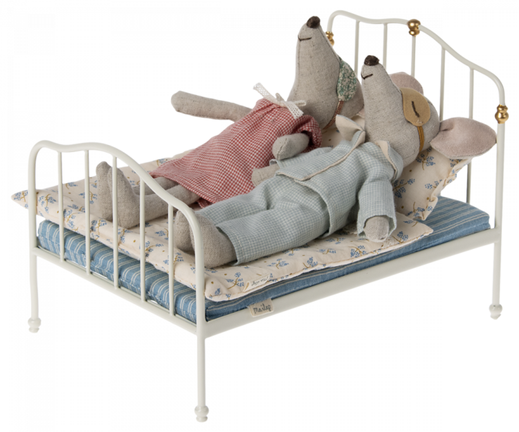 Maileg Bed, Mouse - Off White