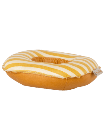 Maileg Rubber Boat, Small Mouse - Yellow Stripe