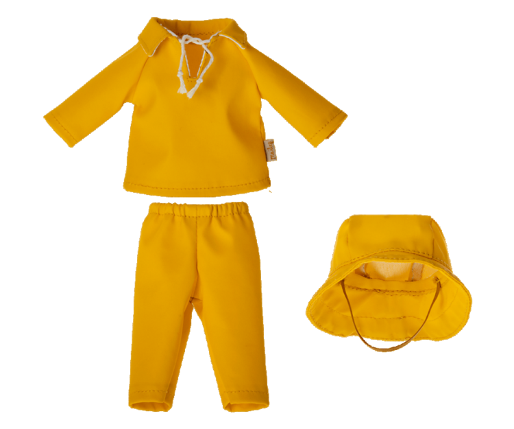 Maileg Rainwear With Hat - Teddy Dad