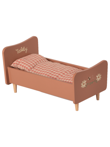 Maileg Wooden  Bed, Teddy Mom - Rose
