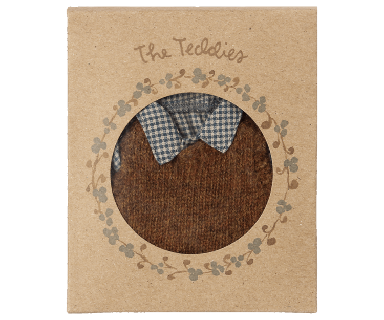 Maileg Shirt, Slipover And Pants For Teddy Dad