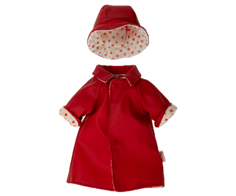 Maileg Rain Coat With Hat, Teddy Mum