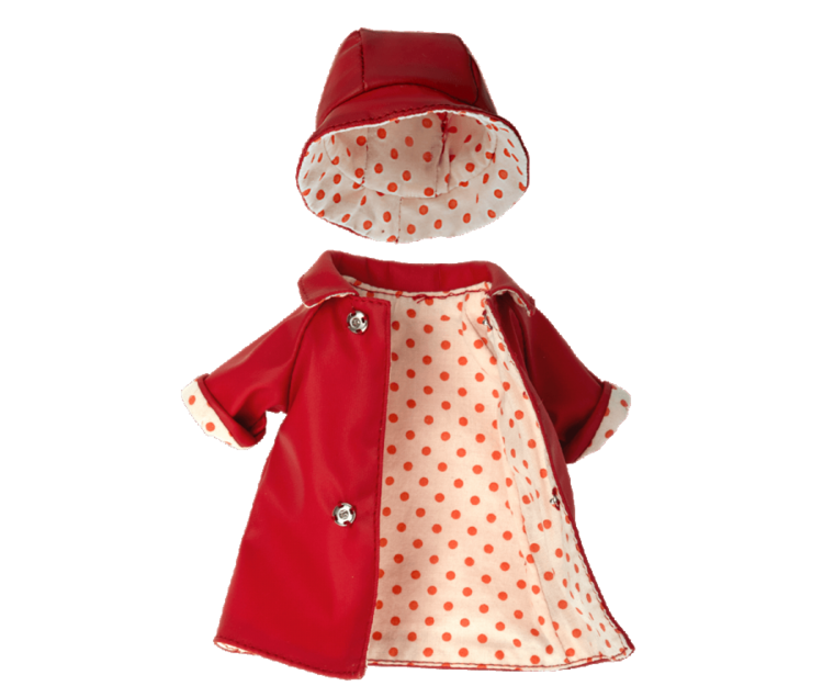 Maileg Rain Coat With Hat, Teddy Mum
