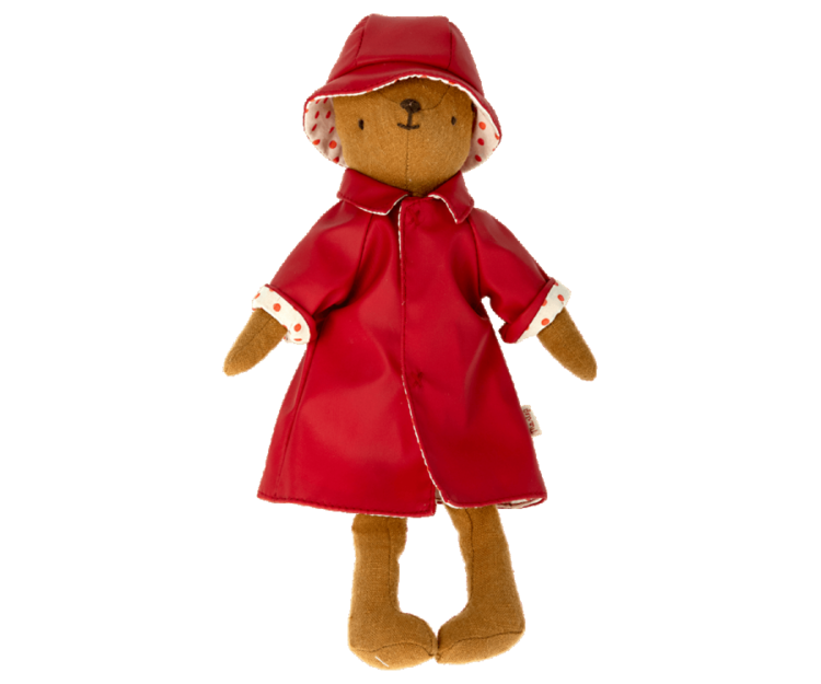 Maileg Rain Coat With Hat, Teddy Mum