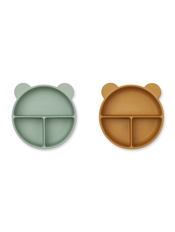 Liewood Connie Divider Kom 2-Pack - Peppermint/ Golden Caramel Mix