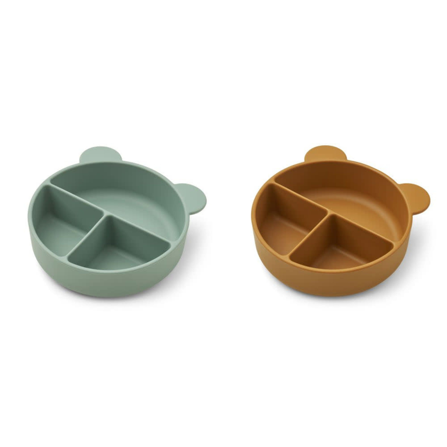 LIEWOOD CONNIE DIVIDER BOWL 2-PACK PEPPERMINT/GOLDEN CARAMEL MIX LIEWOOD CONNIE DIVIDER BOWL 2-PACK PEPPERMINT/GOLDEN CARAMEL MIX