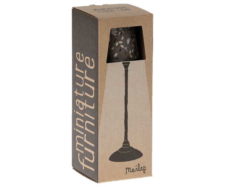 Maileg Miniature Floor Lamp - Anthracite
