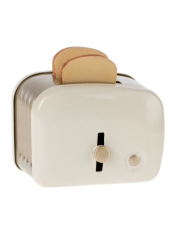 Maileg Miniature Toaster & Bread - Off White