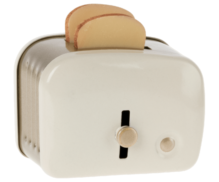 Maileg Miniature Toaster & Bread - Off White