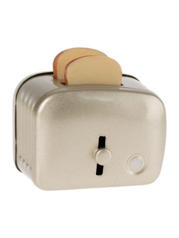 Maileg Miniature Toaster & Bread - Silver