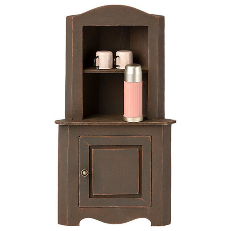 Maileg Miniature Corner Cabinet - Brown