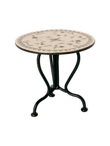 Maileg Vintage Tea Table, Micro - Anthracite