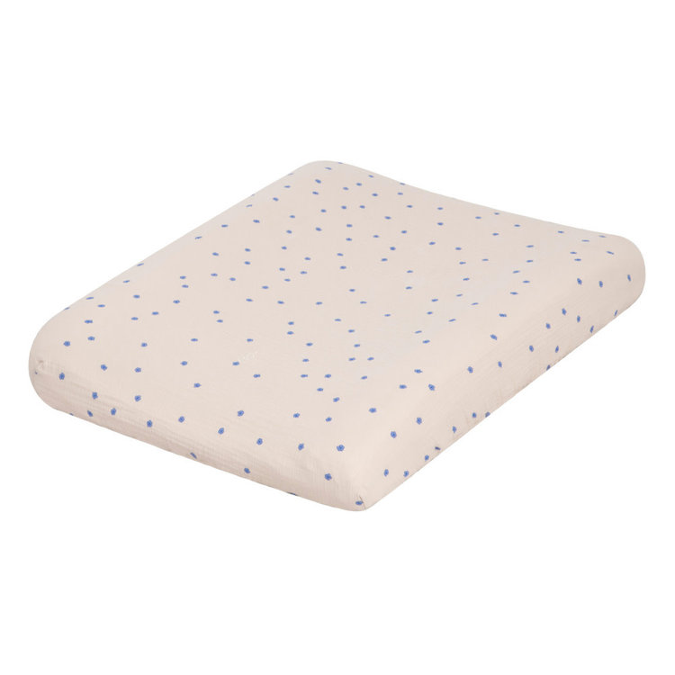 Garbo&friends Muslin Changing Mat Cover - Bleu