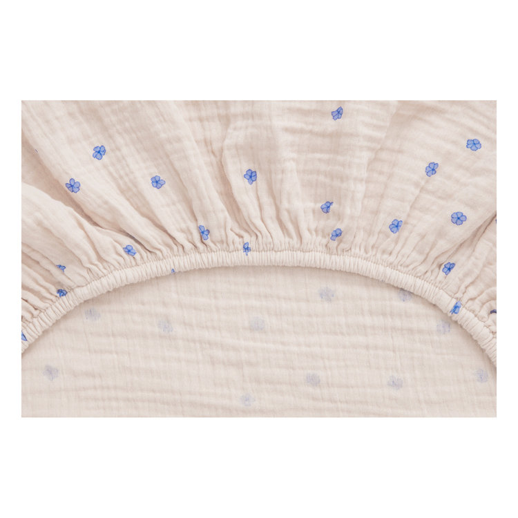 Garbo&friends Muslin Changing Mat Cover - Bleu