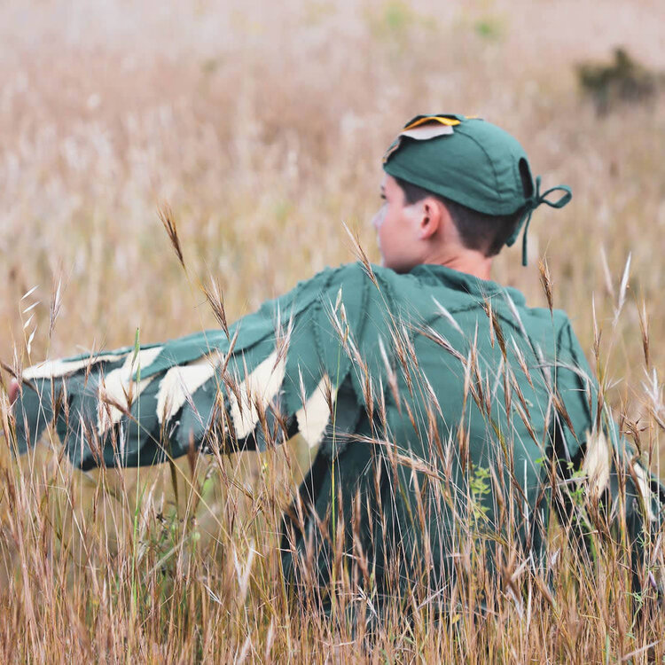 Numero 74 Phoenix Bird Wings - Teal Blue