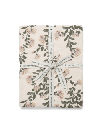 Garbo&friends Muslin Fitted Sheet Baby & Junior - Honeysuckle