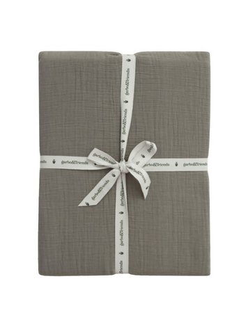 Garbo&friends Muslin Fitted Sheet Baby & Junior - Geranium