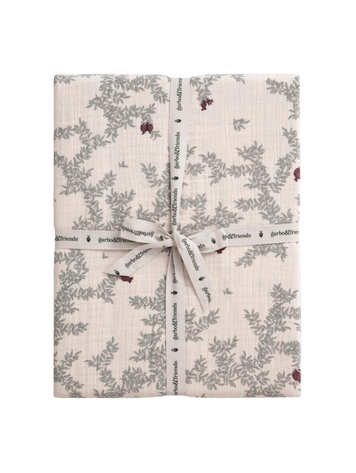 Garbo&friends Muslin Fitted Sheet  Baby & Junior -  Pomegranate