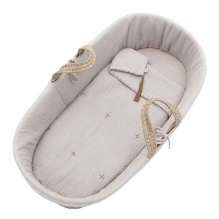 Moses Basket Bed Linen Powder Couleur Locale Kids