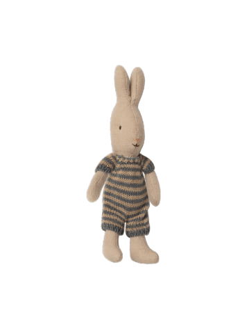 Maileg Rabbit, Micro - Blue/Sand
