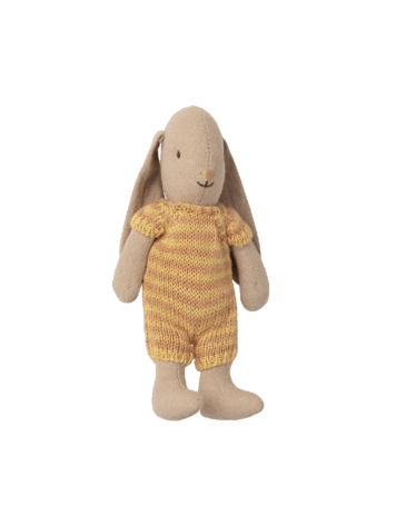 Maileg Bunny, Micro - Yellow/Dark Powder