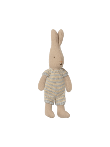 Maileg Rabbit, Micro - Mint/Off White