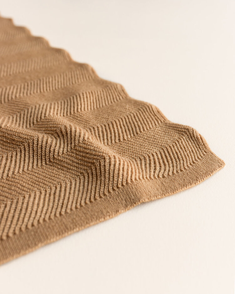 Hvid Blanket Freddie - Ochre
