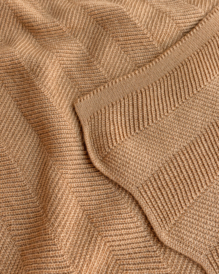 Hvid Blanket Freddie - Ochre