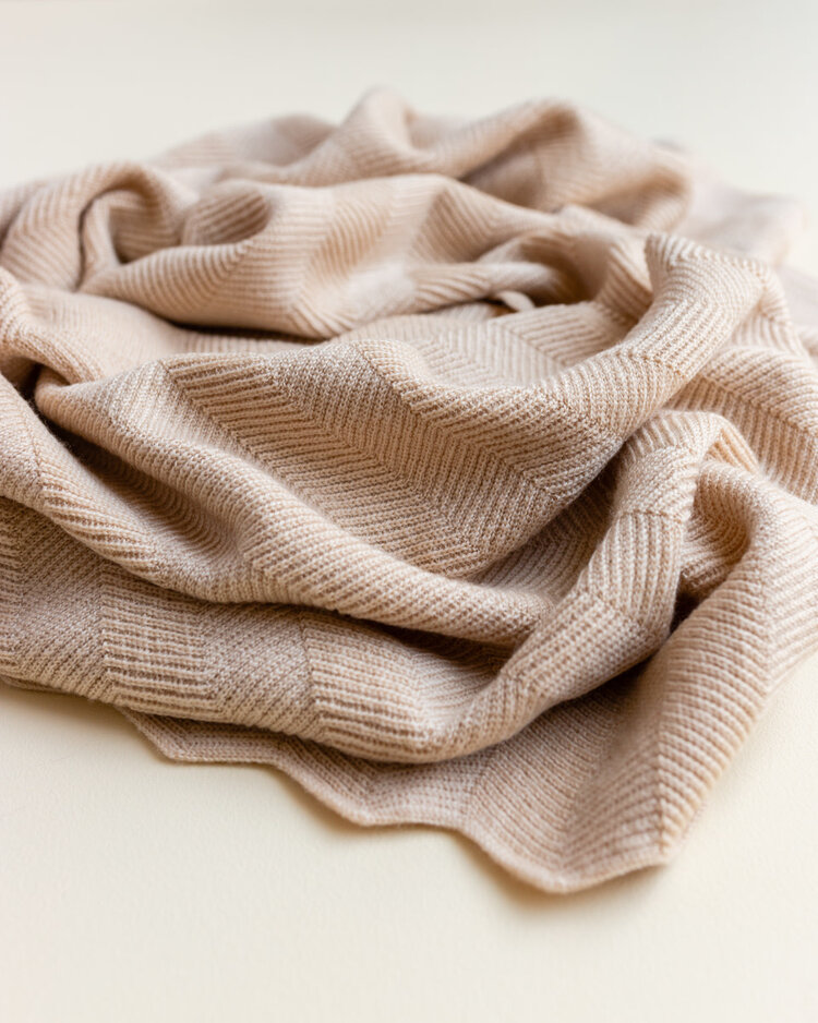 Hvid Blanket Freddie - Oat