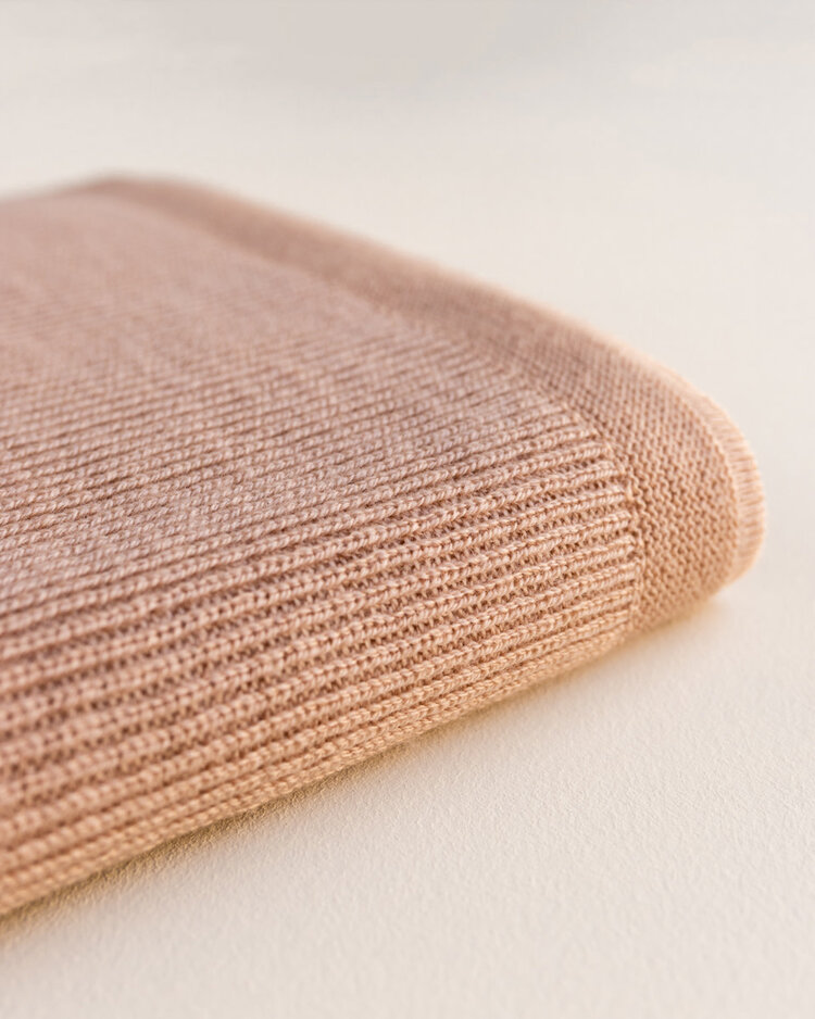 Hvid Blanket Felix - Rose