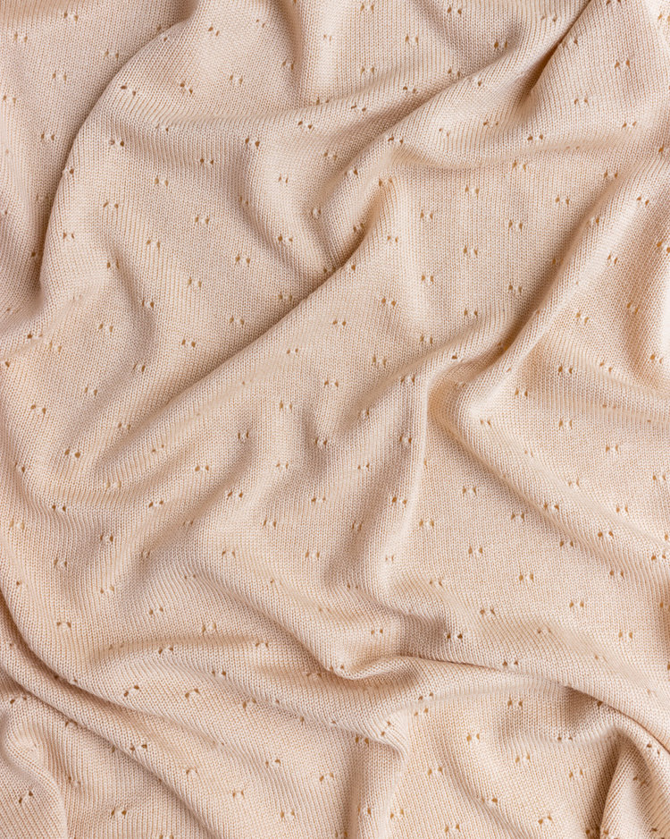 Hvid Dekentje Bibi - Oat