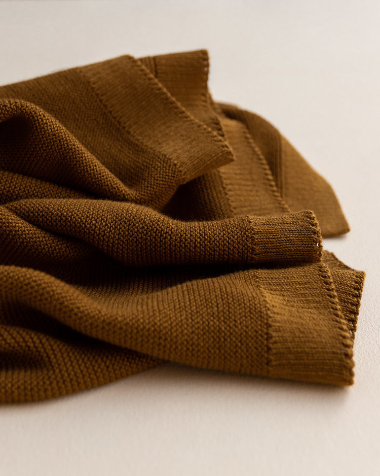 Hvid Blanket Deedee - Caramel