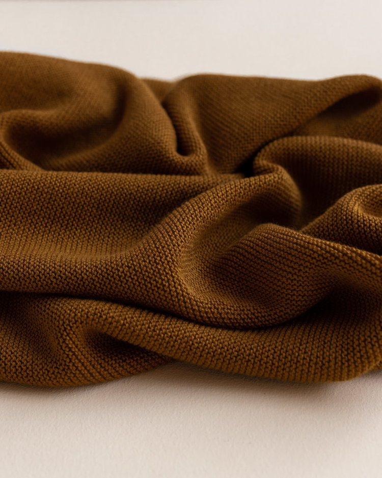 Hvid Blanket Deedee - Caramel