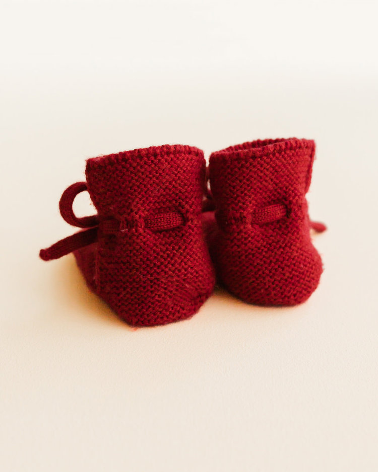 Hvid Booties - Cranberry